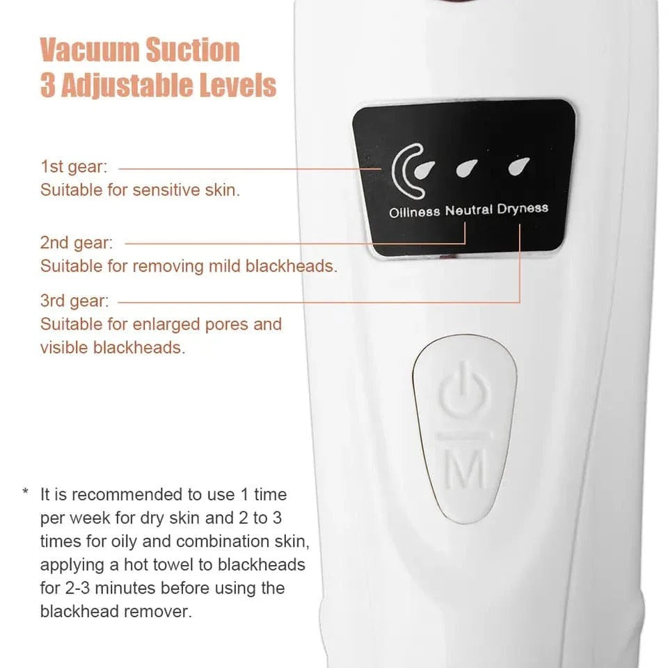 Imported 5 in 1 Electric Derma Suction Blackhead & Remover Machine